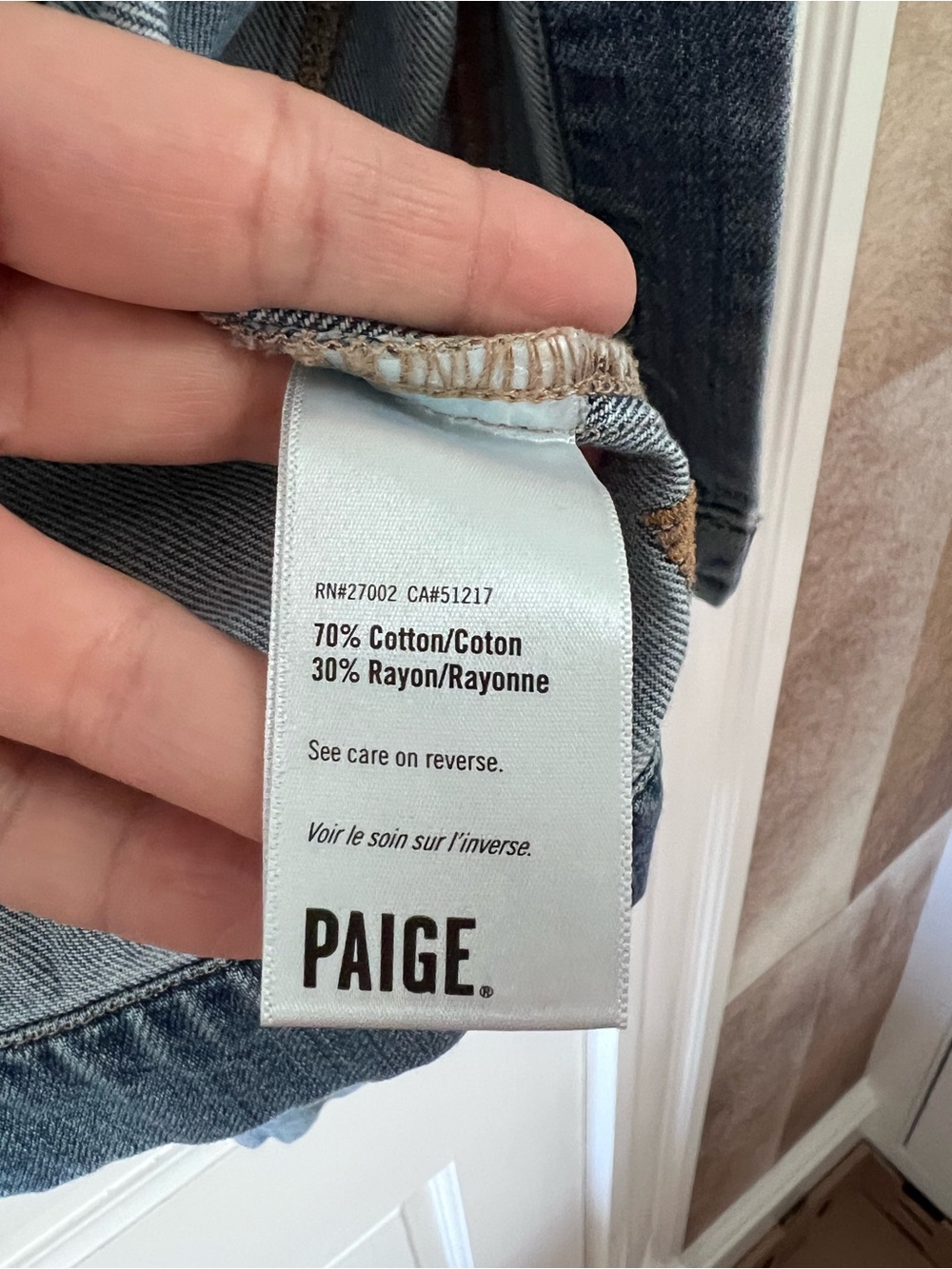 PAIGE Light Wash Blue Denim Jacket Large - Picture 4 of 9